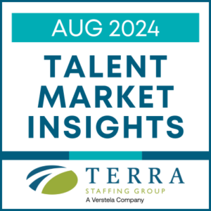 August 2024 Talent Market Insights infographic